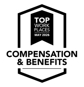 TopWorkplace Award 2026 - Compensation & Benefits, Black Logo