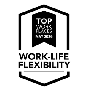 TopWorkplace Award 2026 - Work-Life Flexibility, Black Logo